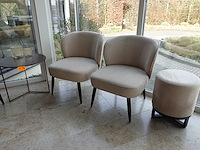 4x fauteuil & tafel - afbeelding 1 van  2