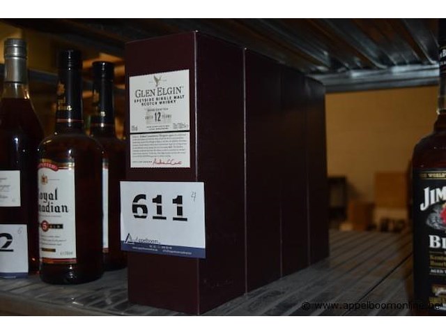 4x fles whisky glen elgin, aged 12years, 70cl - afbeelding 1 van  3