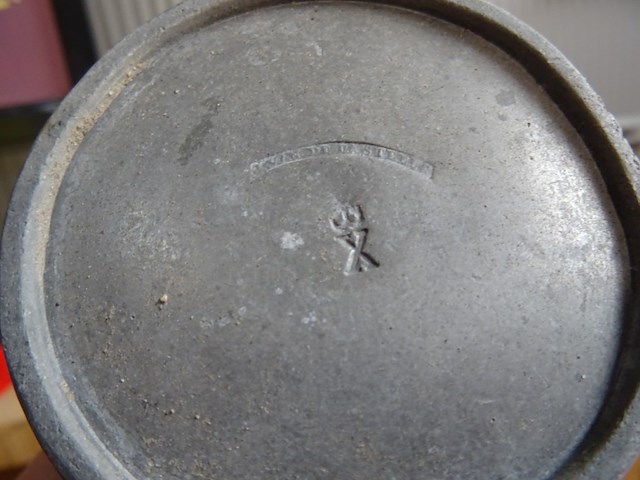 4x franse tinnen maatbekers - afbeelding 2 van  3