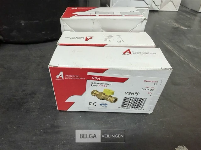 4x gaskogelkraan type k1025 - afbeelding 3 van  3