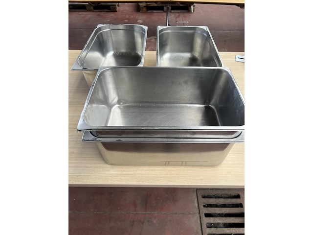 4x gastro rvs bak - afbeelding 1 van  3