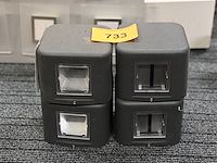 4x gevelverlichting cube - afbeelding 1 van  1
