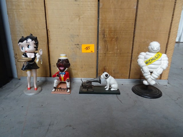 4x gietijzer beeldje - afbeelding 1 van  5