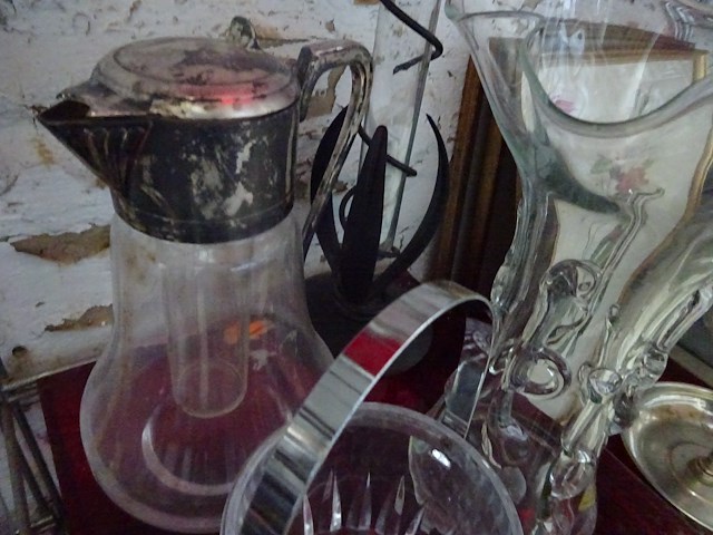 4x glazen voorwerpen oa christal d' arc ijsemmer - afbeelding 2 van  2