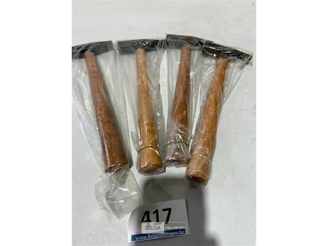 4x hamer met houten steel - afbeelding 3 van  3