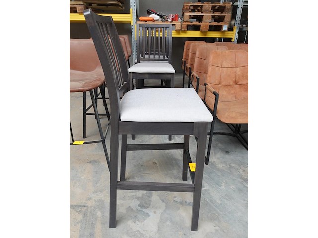 4x houten barstoel - afbeelding 3 van  3