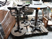 4x houten bartafel - afbeelding 1 van  5
