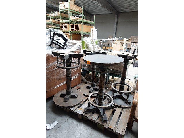 4x houten bartafel - afbeelding 2 van  5