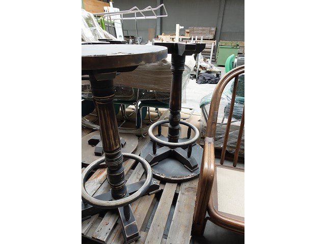 4x houten bartafel - afbeelding 4 van  5