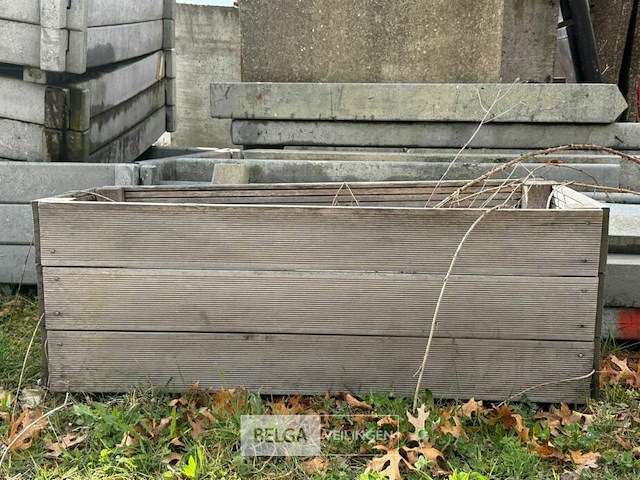 4x houten bloembak - afbeelding 1 van  1