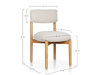 4x houten eetkamerstoel zwarte afwerking - afbeelding 3 van  4