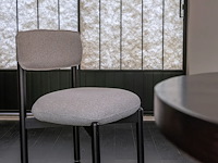 4x houten eetkamerstoel zwarte afwerking - afbeelding 4 van  4