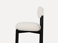 4x houten eetkamerstoel zwarte afwerking - afbeelding 2 van  4