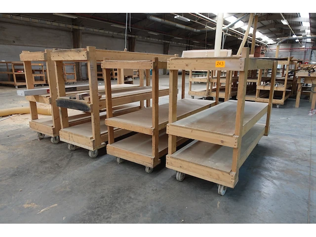 4x houten kar - afbeelding 2 van  4