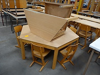 4x houten kindertafel - afbeelding 1 van  2