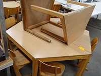 4x houten kindertafel - afbeelding 2 van  2