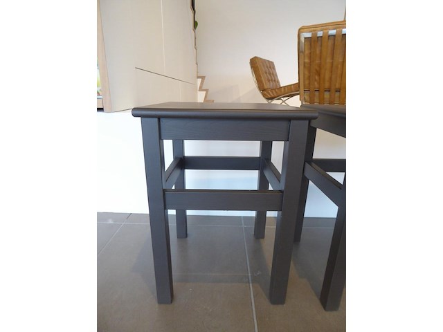 4x houten krukje - afbeelding 2 van  2