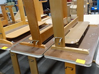 4x houten lessenaar - afbeelding 1 van  2