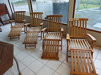 4x houten ligbed - afbeelding 1 van  5