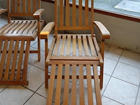 4x houten ligbed - afbeelding 2 van  5