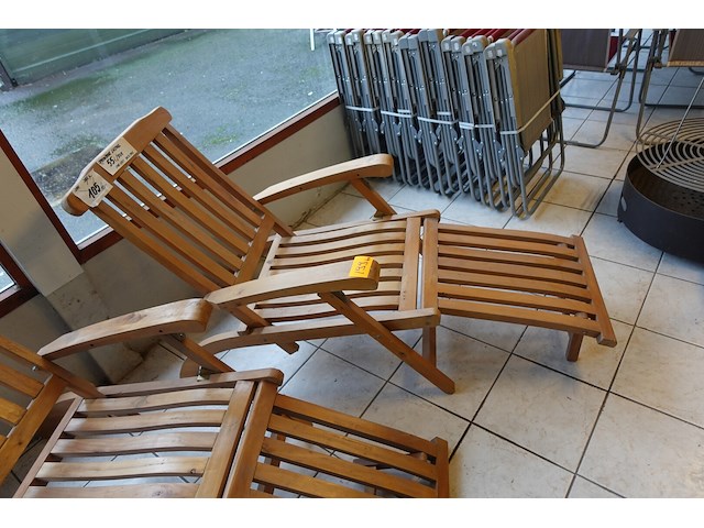 4x houten ligbed - afbeelding 3 van  5