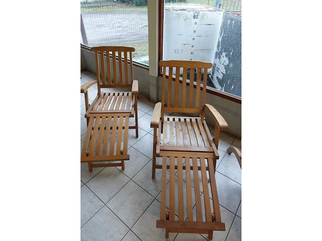 4x houten ligbed - afbeelding 4 van  5