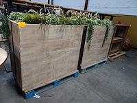 4x houten scheidingswand