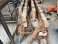 4x houten schragen - afbeelding 2 van  2