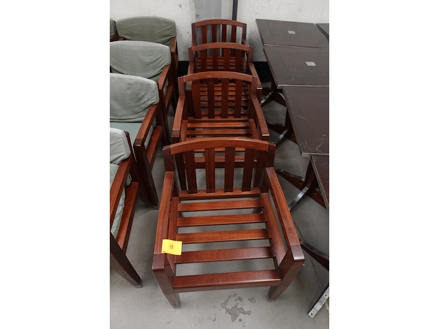 4x houten stoel - afbeelding 5 van  5