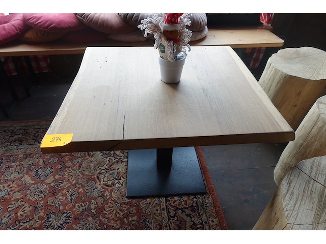 4x houten tafel - afbeelding 1 van  3