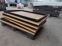 4x houten tafel - afbeelding 1 van  3