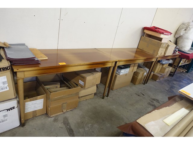 4x houten tafel - afbeelding 1 van  5
