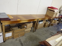 4x houten tafel - afbeelding 1 van  5