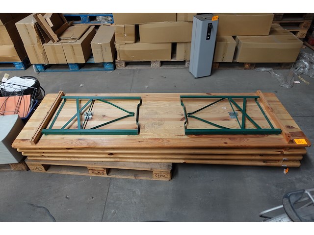4x houten tafel - afbeelding 1 van  3