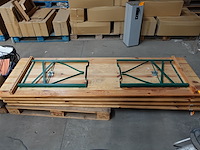 4x houten tafel - afbeelding 1 van  3
