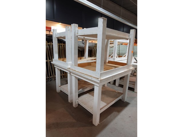 4x houten tafel - afbeelding 3 van  3
