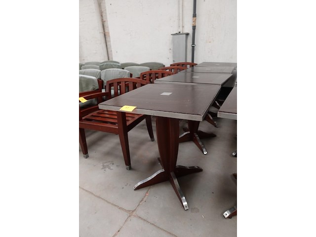 4x houten terrastafel - afbeelding 4 van  5