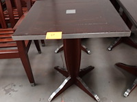 4x houten terrastafel - afbeelding 1 van  5