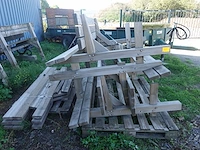 4x houten zitbank - afbeelding 2 van  3
