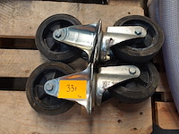 4x industriële wielen - afbeelding 1 van  4