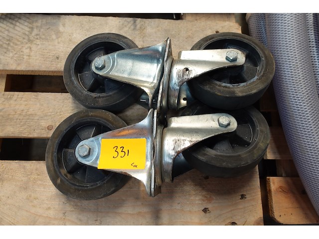 4x industriële wielen - afbeelding 4 van  4