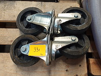 4x industriële wielen - afbeelding 4 van  4