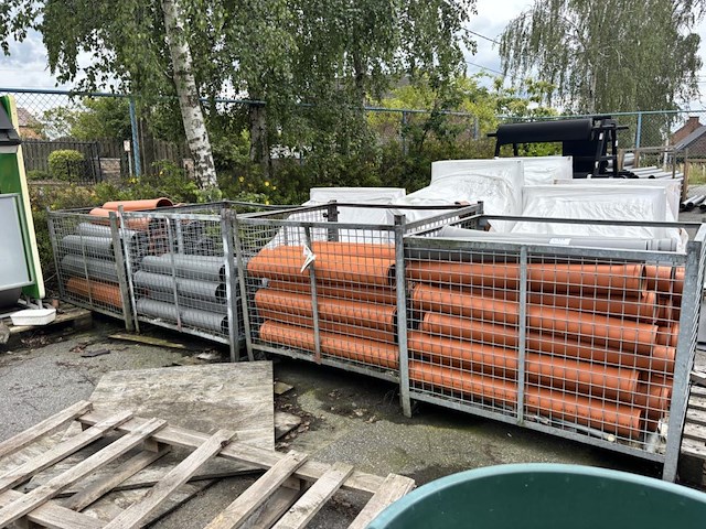 4x inhoud bak pvc buizen excl bak - d125 - d160 - afbeelding 1 van  5
