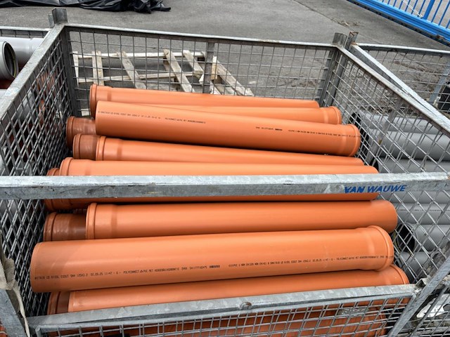 4x inhoud bak pvc buizen excl bak - d125 - d160 - afbeelding 3 van  5