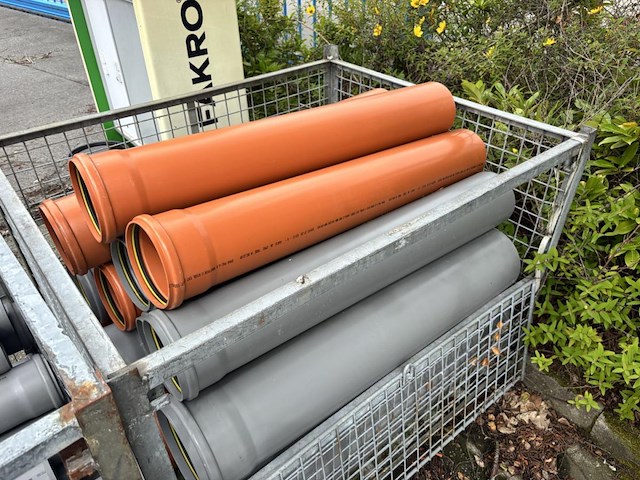 4x inhoud bak pvc buizen excl bak - d125 - d160 - afbeelding 5 van  5