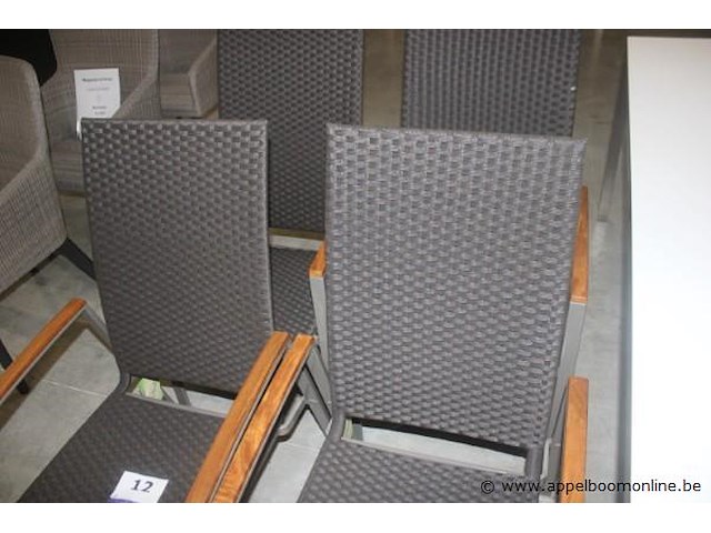 4x kalum fauteuil hoog uitvoering- champagne/mocca - afbeelding 2 van  2