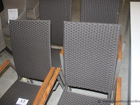 4x kalum fauteuil hoog uitvoering- champagne/mocca - afbeelding 2 van  2