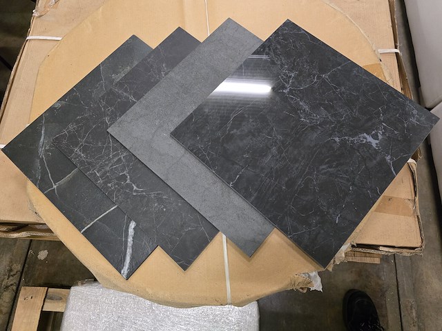 4x keramiek demo blad donker mix - afbeelding 1 van  6