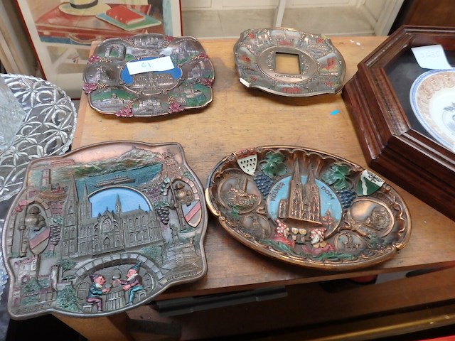 4x koper reliëf - afbeelding 1 van  2