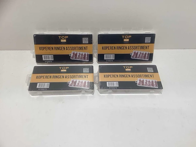 (4x) koperen ringen assortiment - 110-delig - m6 t/m m16 - afbeelding 1 van  8